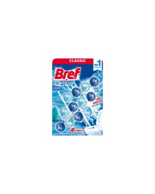 Bref kostka do WC Power Aktiv 3x50g Morski