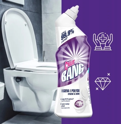 Cillit Bang WC żel 750ml Higiena i Połysk