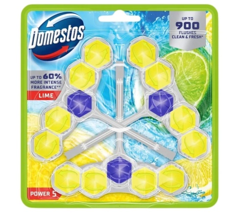 Domestos kostka do WC Power 5 3x50g Lime
