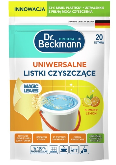 Dr. Beckmann listki czyszczące uniwersalne 20szt. Spring Fresh