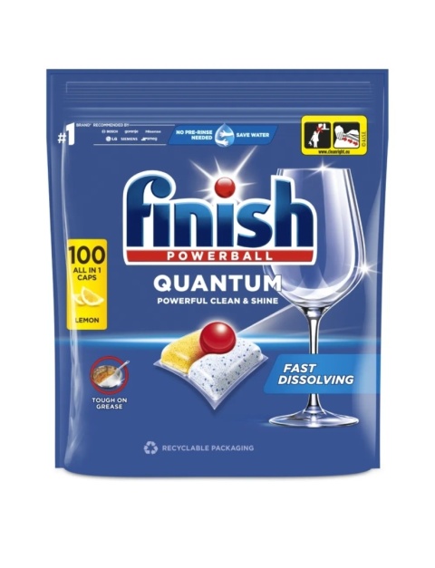 Finish kapsułki do zmywarki Quantum All-in-1 100szt. Lemon