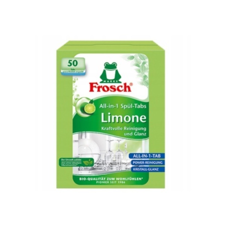 Frosch zmywarka tabletki 50szt. Limonka