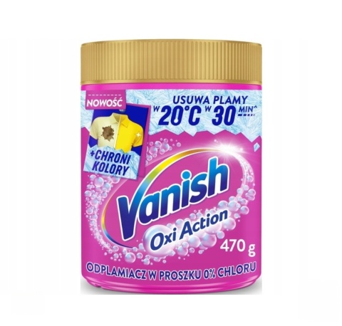 Vanish odplamiacz proszek 470g Pink