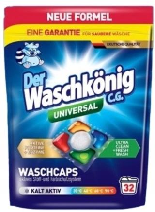 Waschkoning kapsułki do prania 32szt. Universal