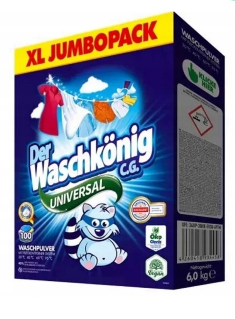 Waschkoning proszek 6kg (100P) Universal