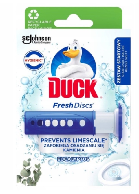 Duck WC krążek żelowy aplikator+zapas 36ml Eukaliptus