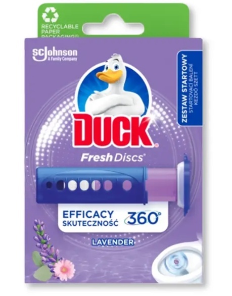 Duck WC krążek żelowy aplikator+zapas 36ml Lawenda