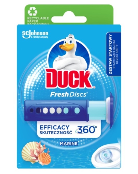 Duck WC krążek żelowy aplikator+zapas 36ml Marine