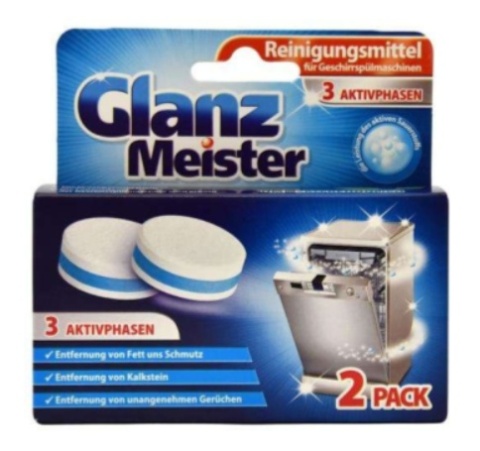 GlanzMeister czyścik do zmywarki w tabletkach 2szt.