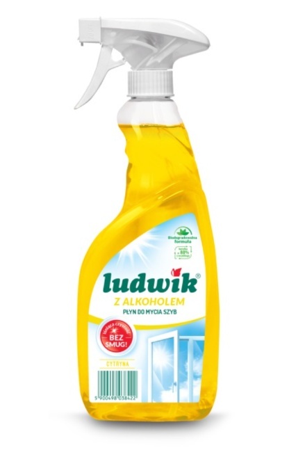 Ludwik szyby spray 600ml Cytryna z Alkoholem